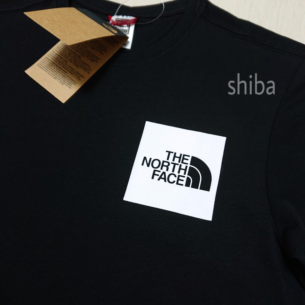 THE NORTH FACE ノースフェイス 長袖 ロンT ロング tシャツ ブラック 黒 ホワイト 白 ファイン 海外Lサイズ