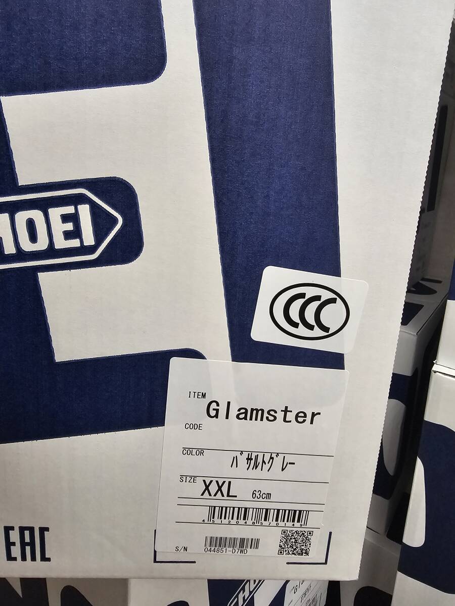 SHOEI ショウエイ Glamster グラムスター バサルトグレー XXL（63cm） 新品未使用 ヘルメット_画像1