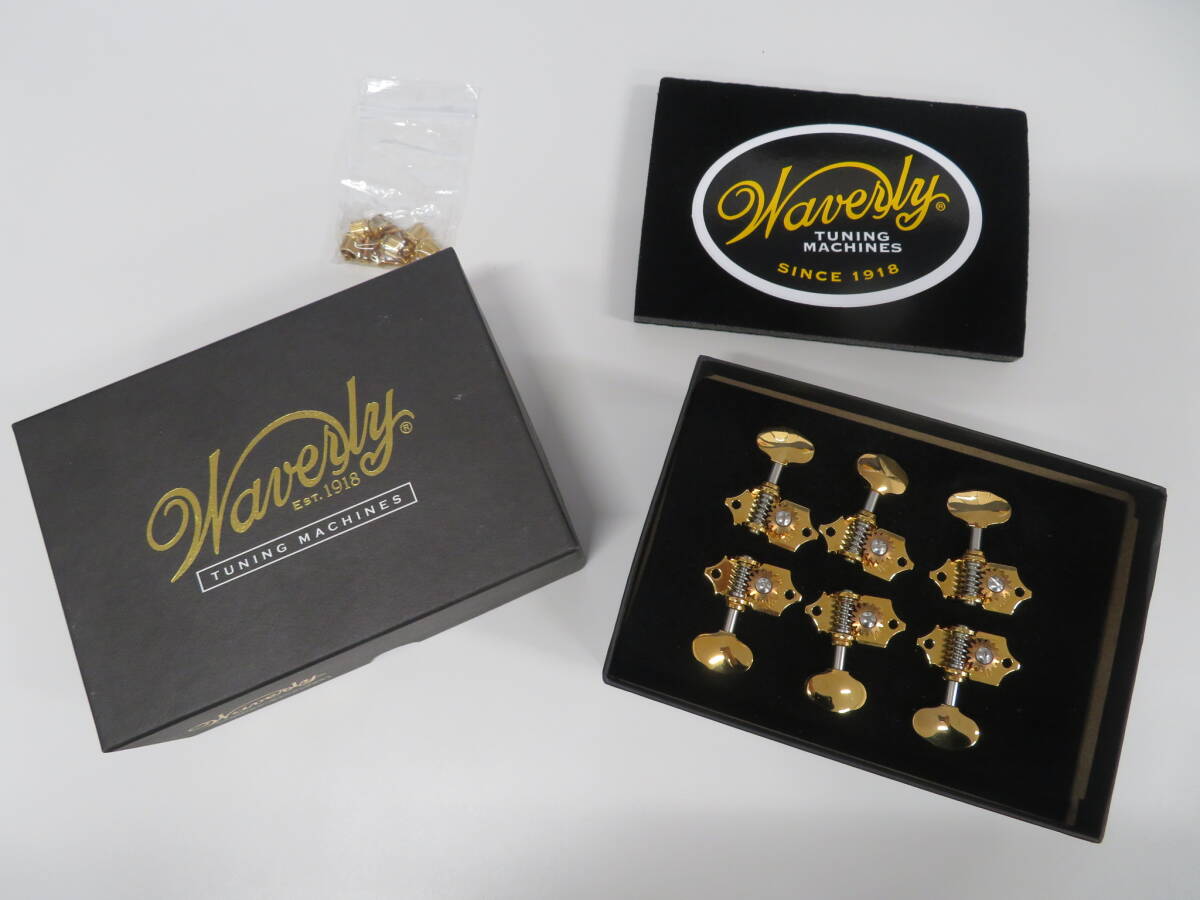 Waverly ウェーバリー Guitar Tuners 4060 gold ゴールド 箱付 Tuning Machines アコースティックギター ギター ペグ 激安1円スタート_画像1