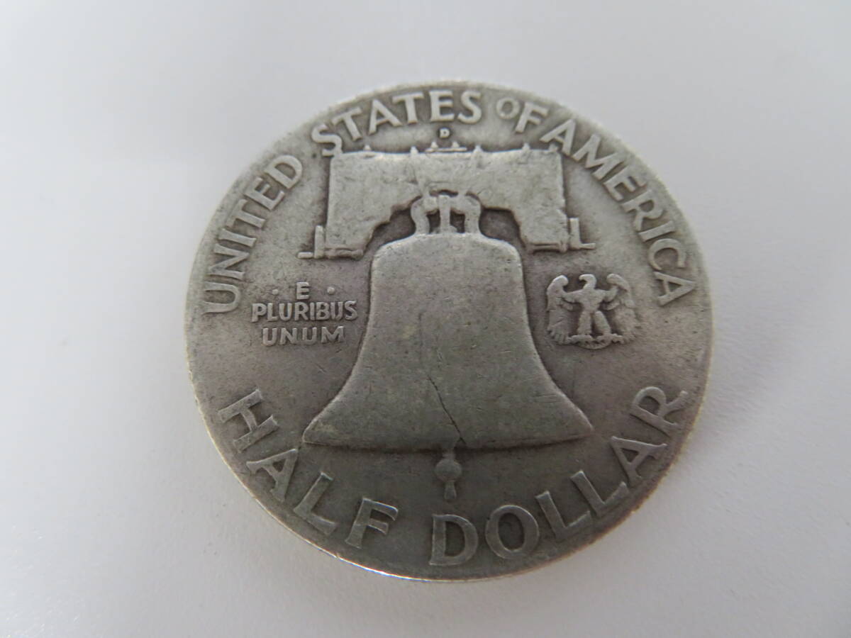 アメリカ ハーフダラー銀貨 LIBERTY IN GOD WE TRUST 1949年 約12.4g シルバーコイン 外国銭 硬貨 リバティーコイン 激安1円スタートの画像4