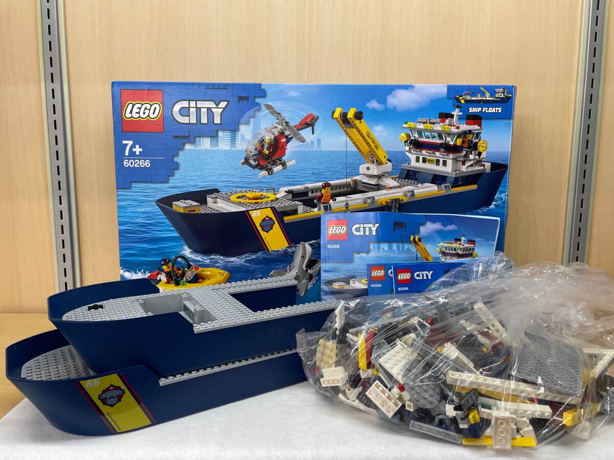 #1442 LEGO/レゴ シティ 60266 CITY 海の探検隊 海底探査船 パーツ揃未確認 ジャンク品_画像1