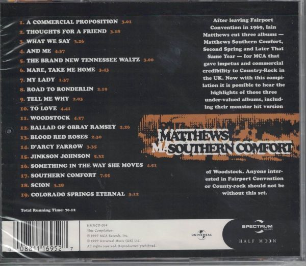 CD◆ Matthew's Southern Comfort / The Essential Collection～19曲入ベスト★同梱歓迎！ケース新品！イアンマシューサザンコンフォートの画像2