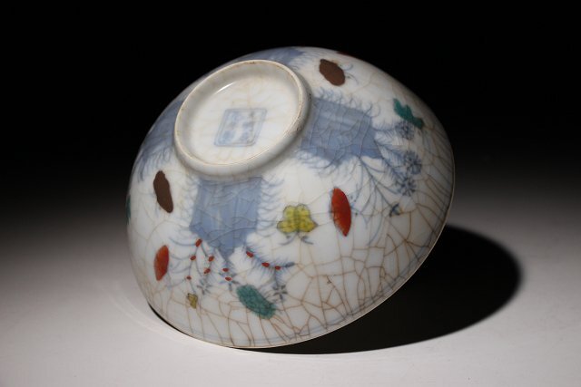 博物館展示品　来歴有　316　明時代　成化年製色絵碗　径約12.5cm　(検)鉢 茶碗 唐物 中国美術 古玩_画像8