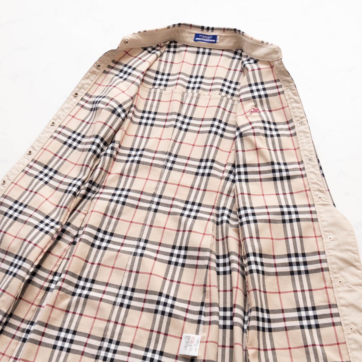 【BURBERRY BLUE LABEL】バーバリーブルーレーベル　シャツワンピース　ノバチェック　38_画像8