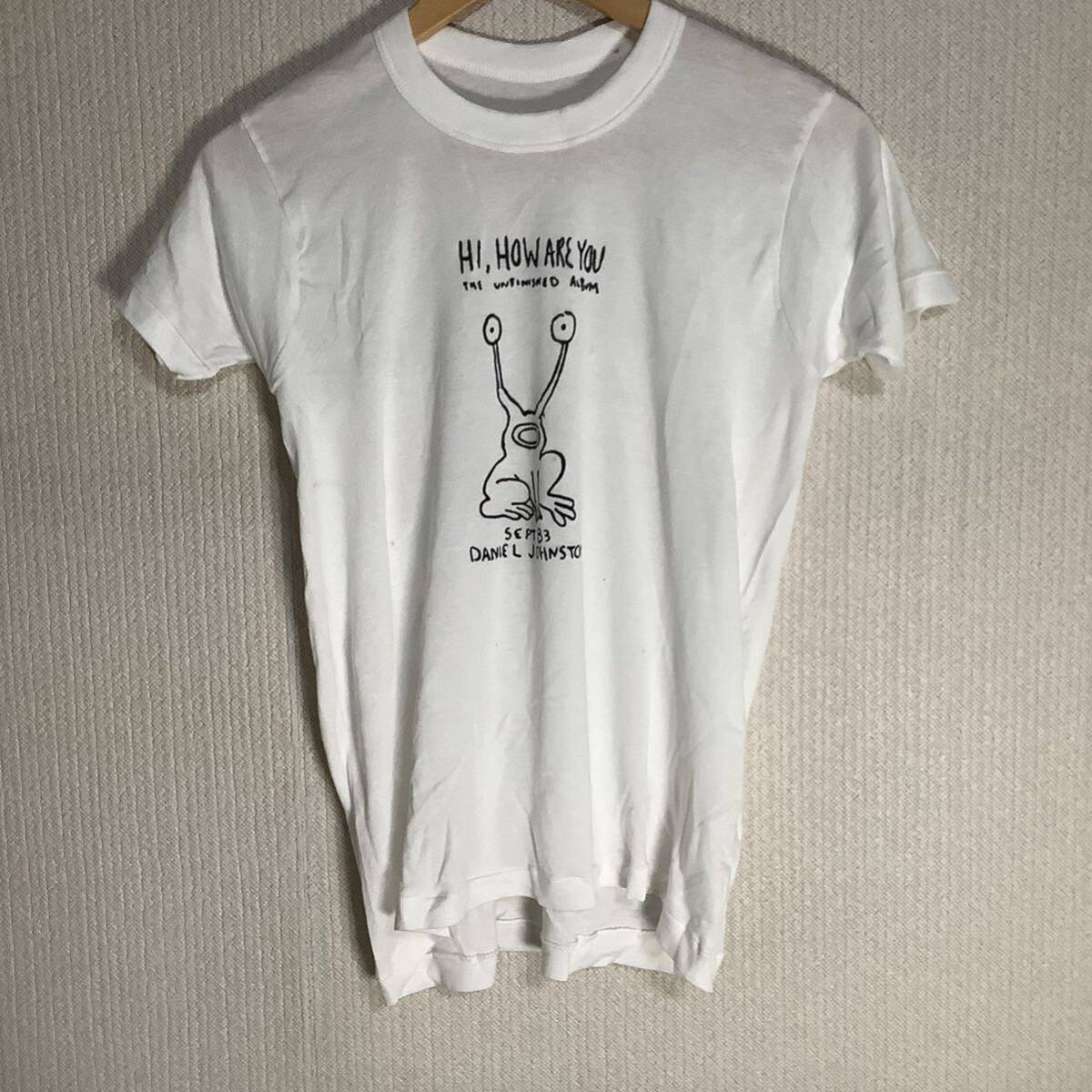 1980s-90s Daniel Johnston Daniel * John камень художник в это время было использовано Vintage футболка Nirvana Cart *ko балка n "надеты" искусство картинная галерея 