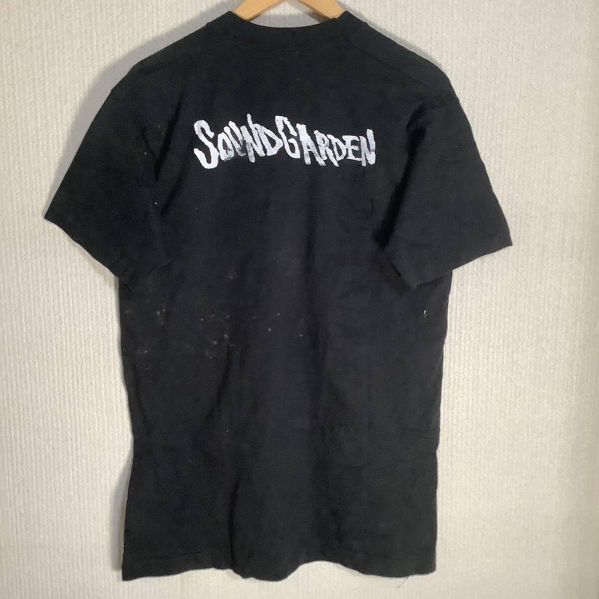 1990s Soundgarden FUCK HAPPENS 当時もの Hanes製 サイズL オルタナティブ ロック 80s 90s ヴィンテージ Tシャツの画像5
