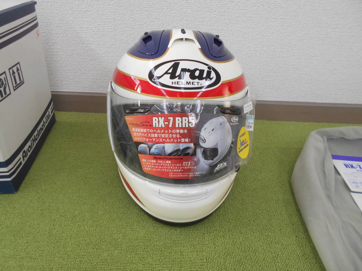 Arai　アライ　RX-7　RR5　スペンサー　ロスマンズ　Mサイズ　頬パッドサイズ変更_画像1