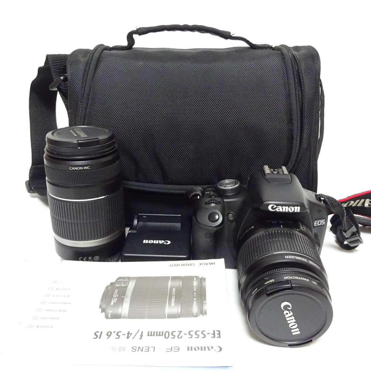 Canon EOS kiss X3 デジタル一眼カメラ レンズおまとめセット 通電確認済み 【80サイズ/同梱不可/大阪商品】【2505410/287/mrrz】_画像1
