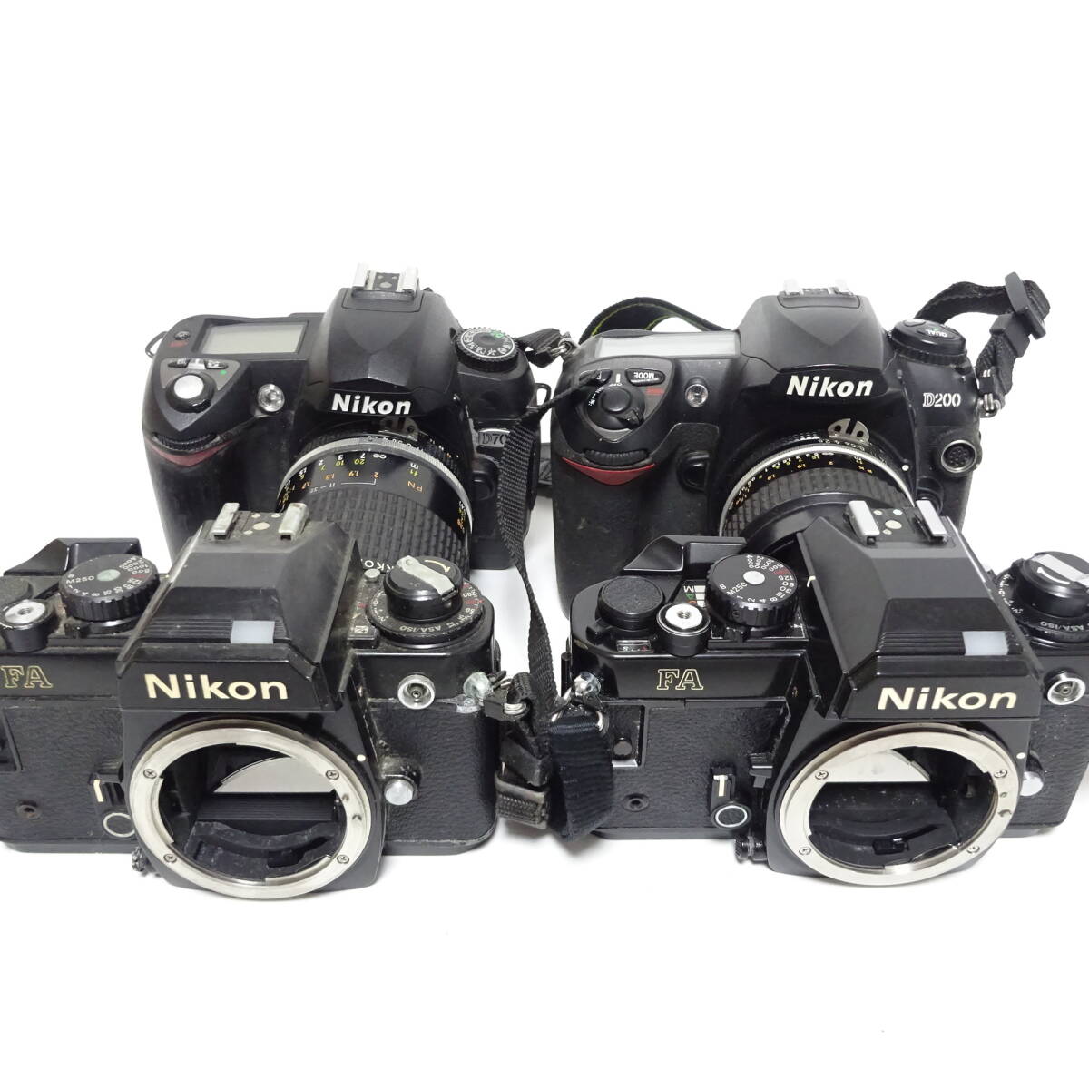 Nikon D70 D200 FA カメラ 4個おまとめセット 使用感あり 現状渡し 動作未確認【80サイズ/同梱不可/大阪商品】【2570164/048/mrrz】_画像1