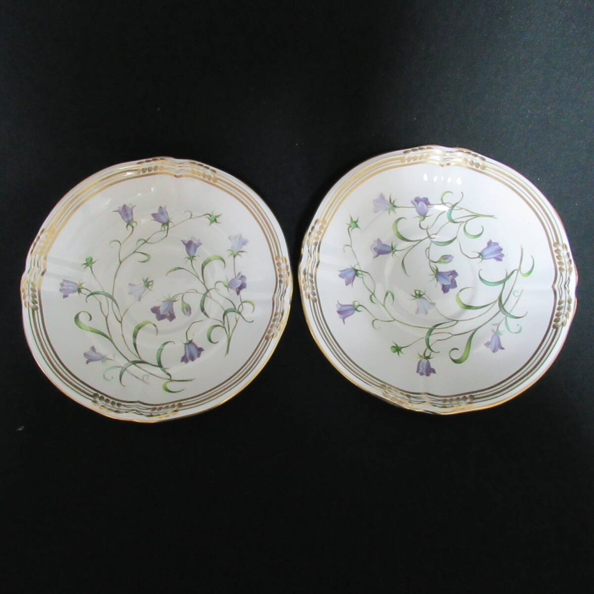 Spode CAMPANULA スポード カンパニュラ カップソーサー 2脚セット 金彩 80サイズ発送同梱不可 【w/2567676/007/mrrz】の画像8