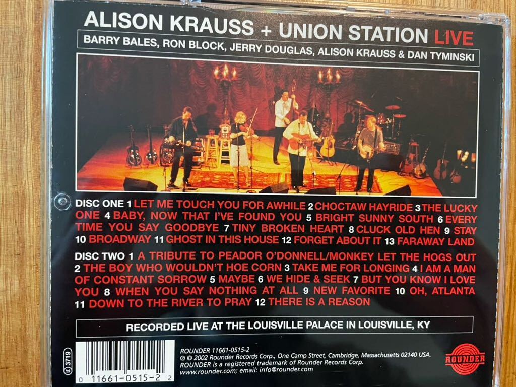 2CD ALISON KRAUSS & UNION STATION / LIVEの画像4