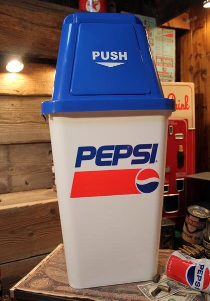 1円 新品 PEPSI COLA 20L ダストボックス ゴミ箱 ペプシ コーラ ごみ箱 アメリカンインテリア アメリカン雑貨 ガレージ 1_画像2