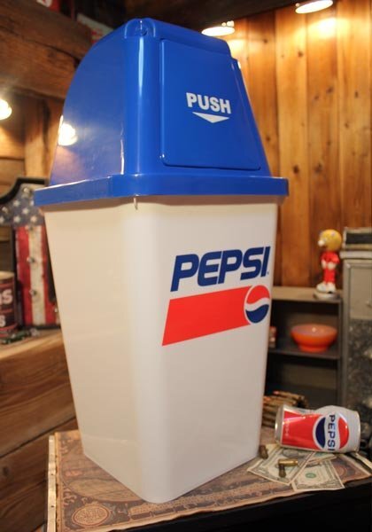 1円 新品 PEPSI COLA 20L ダストボックス ゴミ箱 ペプシ コーラ ごみ箱 アメリカンインテリア アメリカン雑貨 ガレージ 1_画像3