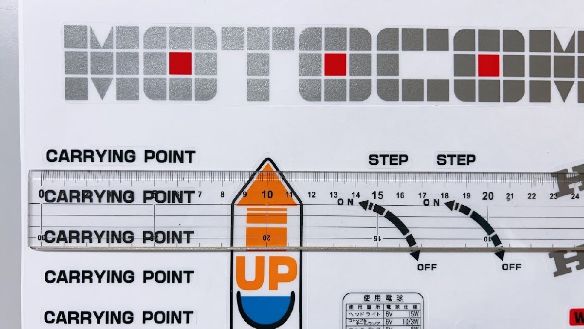 モトコンポ ステッカー シール セットMOTOCOMPO シルクスクリーン印刷 社外品_画像4