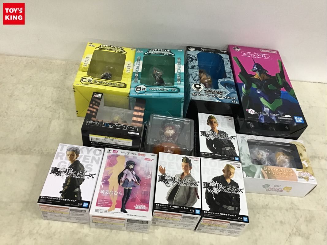 1円〜 同梱不可 ジャンク MADOGATARI展フィギュアセット C：巴マミ&羽川 翼、東京リベンジャーズ 林田 春樹フィギュア他_画像1