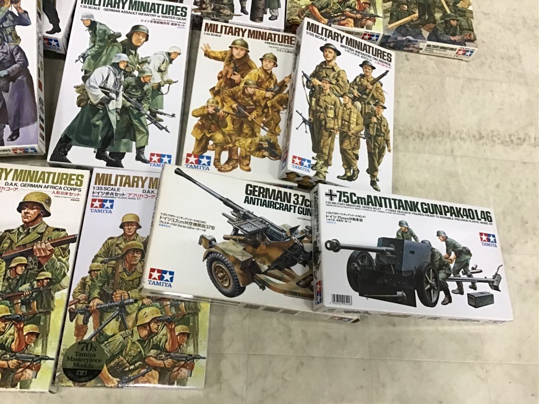 1円〜 同梱不可 ジャンク 1/35等 ドイツ・75mm対戦車砲、イギリス歩兵 巡回セット 他_画像3