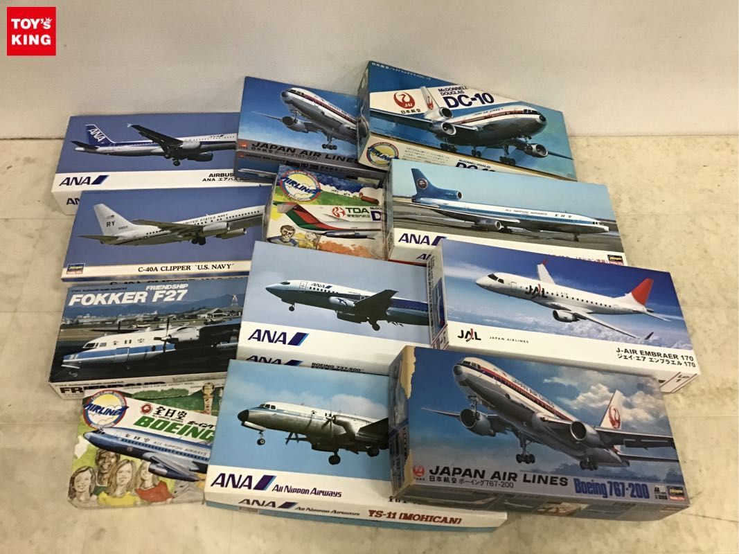 1円〜 同梱不可 ジャンク 1/200 等 全日空 L-1011 トライスター モヒカン塗装、J-AIR EMBRAER 170 他_画像1