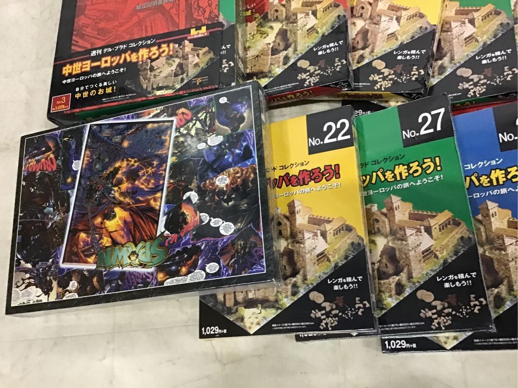 1円〜 同梱不可 ジャンク デルプラド 中世ヨーロッパを作ろう!、SPAWN ジグソーパズルの画像4