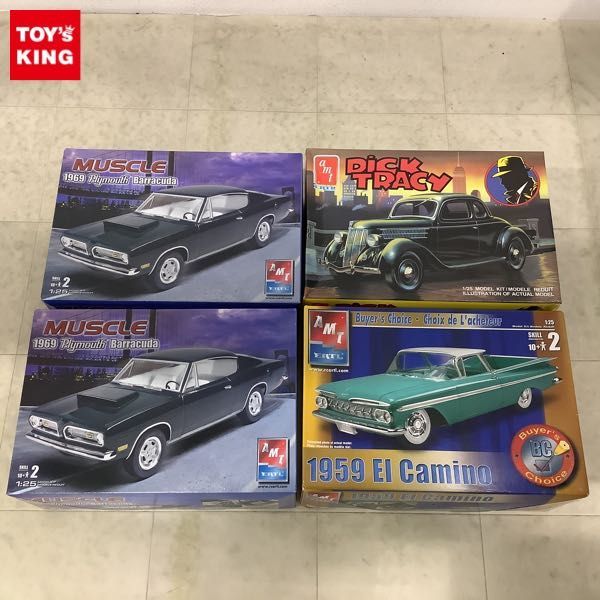 1円〜 amt ERTL 1/25 MUSCLE 1969 Plymouth Barracuda、1959 EI Camino 他_画像1