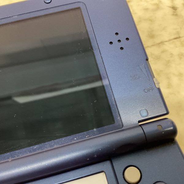 1円〜 欠品/箱無/動作確認/初期化済 newニンテンドー3DS LL 本体 RED-001 メタリックブルー、ACアダプター WAP-002（JPN）_画像7