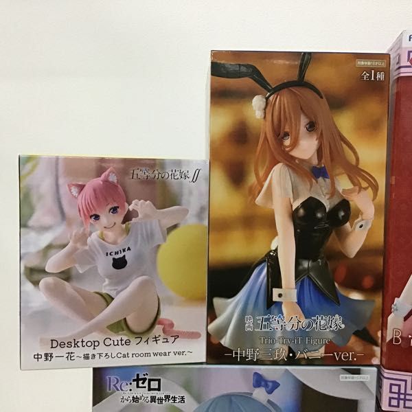 1円〜 未開封 リゼロ Exc∞d Creative Figure ラム 子兎娘、五等分の花嫁∬ Desktop Cute フィギュア 一花 Cat room Wear ver. 他_画像3