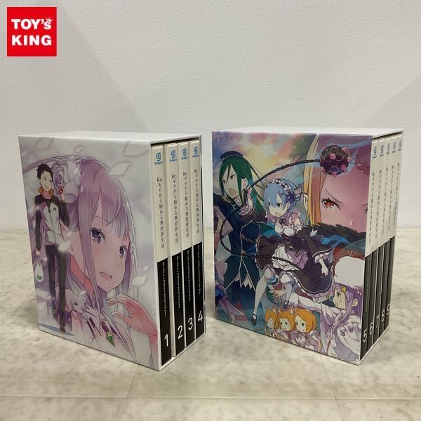 1円〜 Blu-ray Re:ゼロから始める異世界生活 1-9巻 収納BOX付_画像1