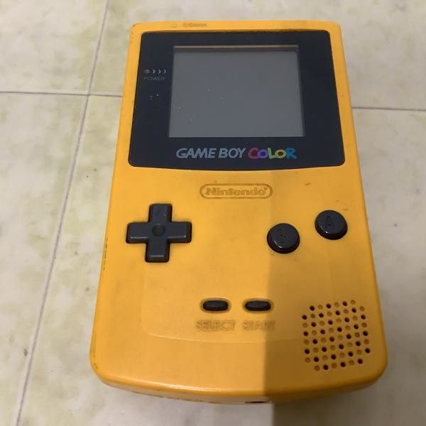 1円〜 NINTENDO ゲームボーイカラー 本体 CGB-001 イエロー クリア_画像2