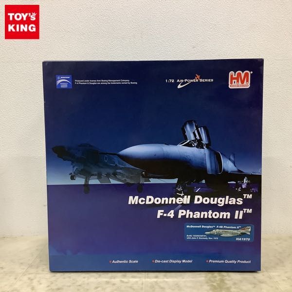 1円〜 内未開封 ホビーマスター AIR POWERシリーズ 1/72 F-4B ファントムII VF-14 トップハッターズ 1972 HA1970_画像1