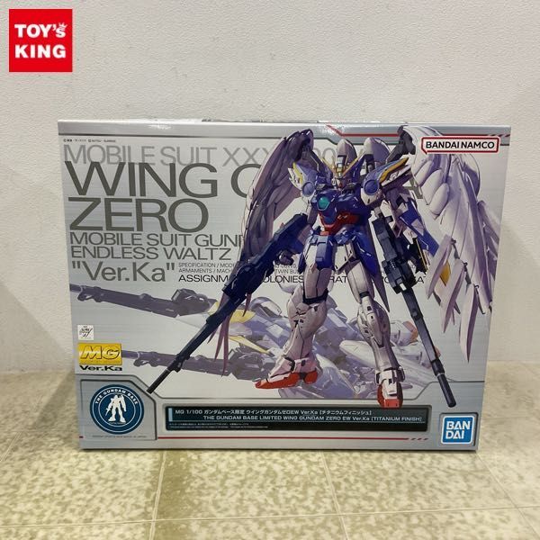 1円〜 ガンダムベース限定 MG 1/100 新機動戦記ガンダムW Endless Waltz ウイングガンダムゼロEW Ver.Ka チタニウムフィニッシュ_画像1