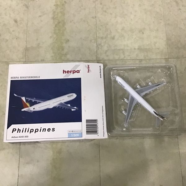 1円〜 ヘルパ 1/500 フィリピン航空 エアバス A340-300 インフライト500 スカンジナビア航空 Knut Viking SE-DFZ 747-200 他_画像4
