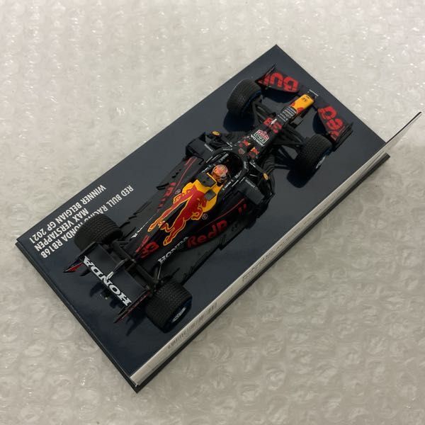 1円〜 ミニチャンプス 1/43 レッドブルレーシング ホンダ RB16B MAX VERSTAPPEN Winner BELGIAN GP 2021_画像3