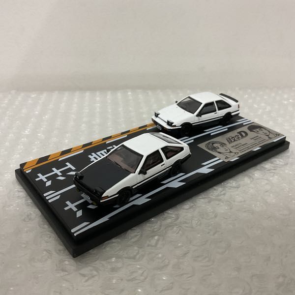 1円〜 モデラーズ 1/64 頭文字D セット Vol.1 藤原拓海 トレノ AE86 ＆ 乾信司 トレノ2ドア AE86_画像2