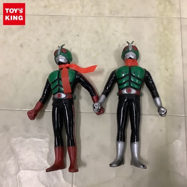 1円〜 ポピー 日本製 ソフビ フィギュア 仮面ライダー_画像1