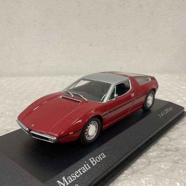 1円〜 ミニチャンプス 1/43 Maserati Bora 1972 レッド_画像2