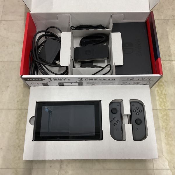 1円〜 欠品 動作確認/初期化済 Nintendo Switch HAC-001(-01) グレー_画像2