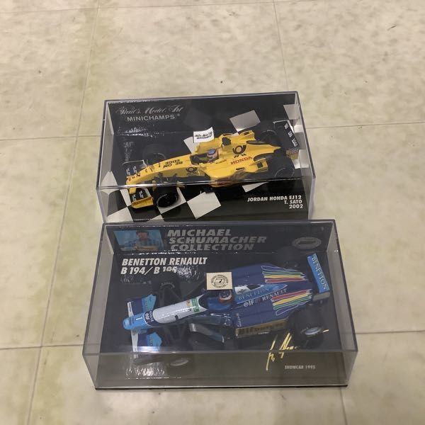 1円〜 ミニチャンプス 1/43 BENETTON RENAULT B 196 J.ALESI No.3 JORDAN ホンダ EJ12 T.SATO 2002 他_画像3