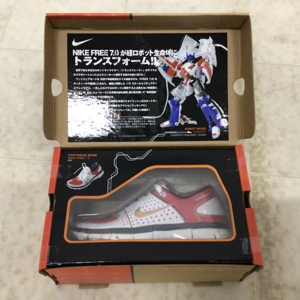 1円〜 未開封 タカラトミー トランスフォーマー スポーツレーベル 1/2 01 コンボイ feat NIKE FREE 7.0 LED/D_画像2