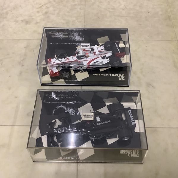 1円〜 ミニチャンプス 1/43 ARROWS A19 P.DINIZ No.16 BRABHAM BT 52 N.Piquet No.5 他_画像2