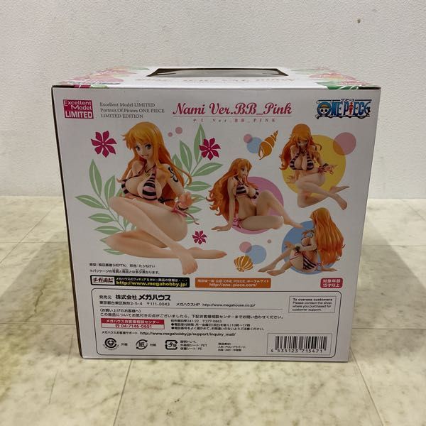 1 jpy ~ unopened mega house P.O.P LIMITED EDITION/POP ONE PIECE Nami Ver.BB pink 
