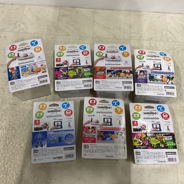 1円〜 未開封 amiibo アミーボ スプラトゥーン等 ガール ネオンピンク ドクターマリオ リザードン 他_画像2