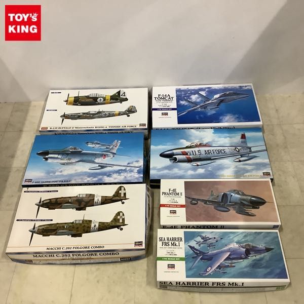 1円〜 ハセガワ 1/72 F-14A トムキャット ロービジ、シーハリアー FRS Mk.1 等_画像1