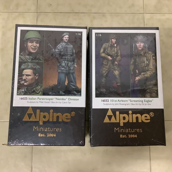 1 jpy ~ unopened Alpine Miniatures 1/16 other 16032 IOI st Airborn Screaming Eagles,16024 Erwin Rommel etc. garage kit 