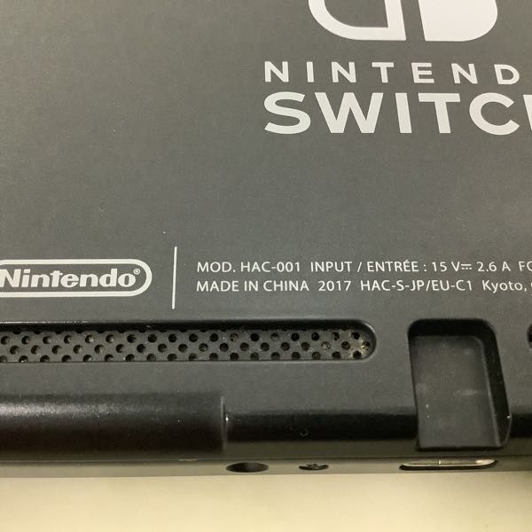 1円〜 動作確認/初期化済 箱無 Nintendo Switch HAC-001 本体 Joy-Con ネオンブルー ネオンレッド 他_画像4