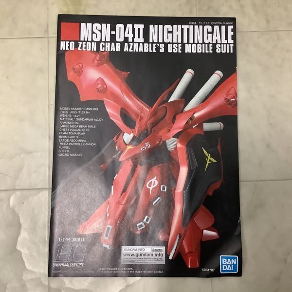 1円〜 HGUC 1/144 機動戦士ガンダム 逆襲のシャア ベルトーチカ・チルドレン ナイチンゲール_画像3