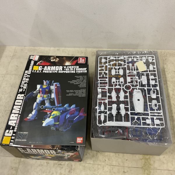 1円〜 HGUC 1/144 機動戦士ガンダム Gアーマー Gファイター+RX-78-2 ガンダム_画像2