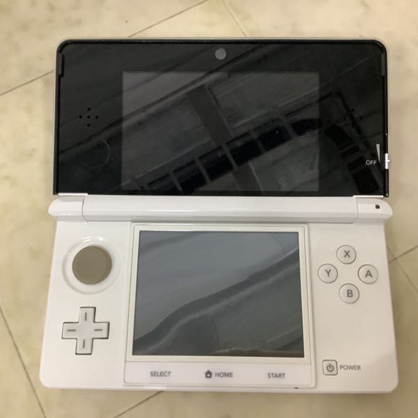 1円〜 動作確認/初期化済 箱無 ニンテンドー3DS CTR-001 アイスホワイト コスモブラック ゲームパッド_画像4