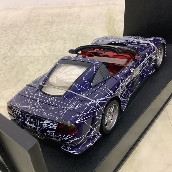 1円〜 オートアート 1/18 IVM AUTOMOTIVE C12 Art car シボレー コルベット キャラウェイC12 Muko Car ブルーの画像4