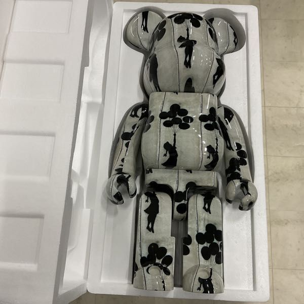 1円〜 BE@RBRICK ベアブリック Flying Balloons Girl 1000％_画像2