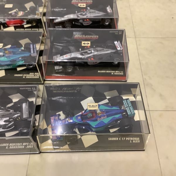 1円〜 ミニチャンプス 1/43 マクラーレン メルセデス MP4/15 M.HAKKINEN No.1 SAUBER C17 PETRONAS J.ALESI No.14 他の画像5