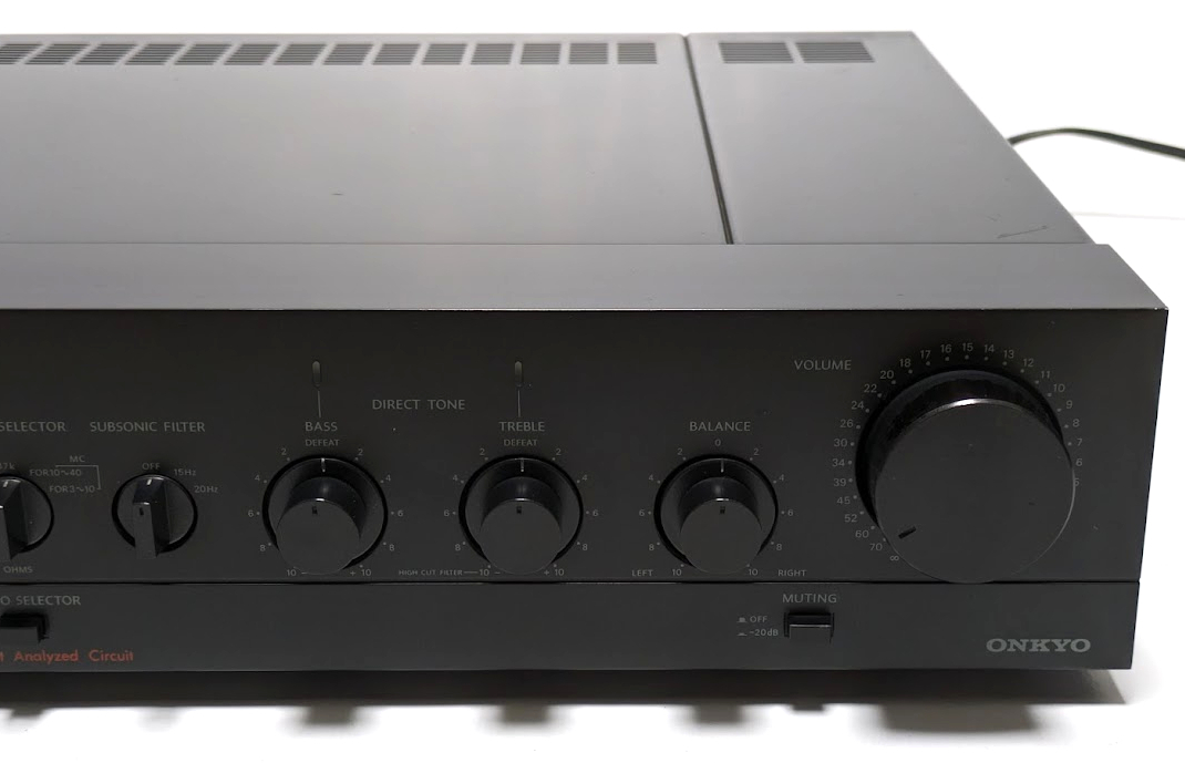 ONKYO オンキョー P-306R プリアンプ コントロールアンプ ステレオ インテグラ Integra STEREO PREAMPLIFIER SERVO OPERATIONAL_画像3